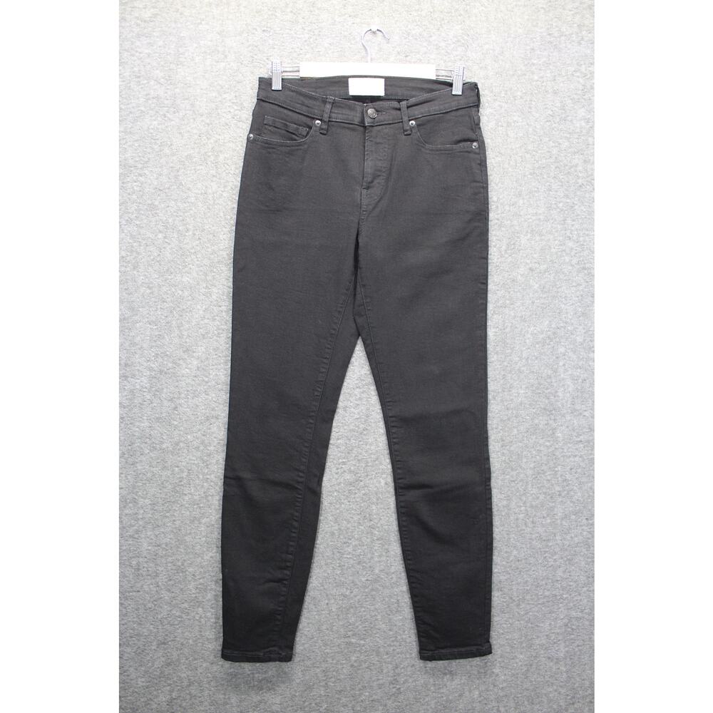 Everlane Mid Rise Skinny Jeans Womens 30 Tall Black